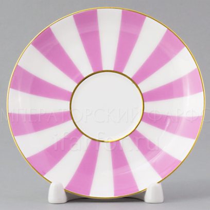 Блюдце кофейное «Да и нет (светло-розовый)»