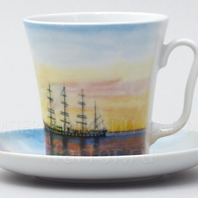 Бокал с блюдцем «Барк 2» 1/2