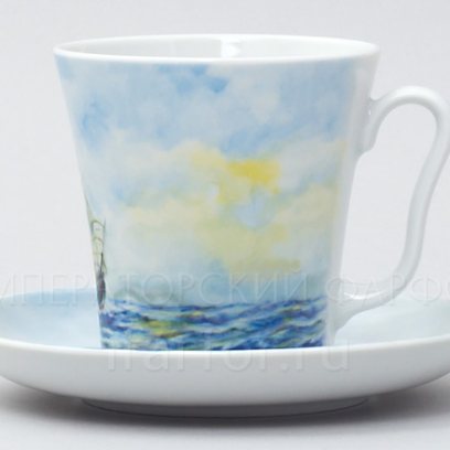 Бокал с блюдцем «Фрегат» 1/2