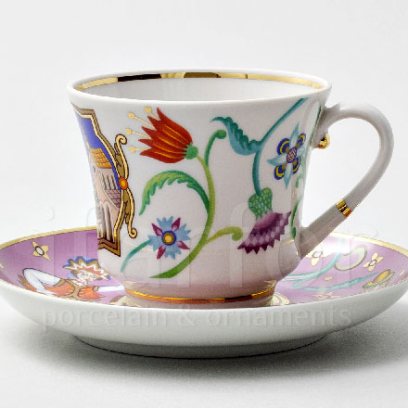 Чашка с блюдцем чайная «Чудоград. Камаринская» 1/2