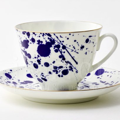 Чашка с блюдцем чайная «Настроение. Splash» 1/2
