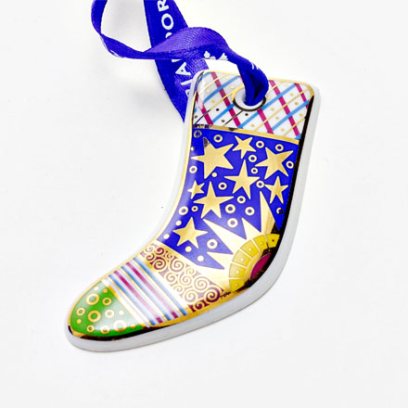 Елочная игрушка в подарочной коробке Носочек Колядки