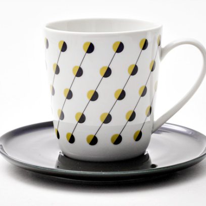 Чашка с блюдцем чайная «Балтийский берег 2» 1/2