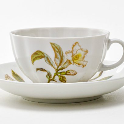 Чашка с блюдцем чайная «Гранаты» 1/2