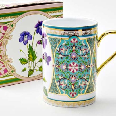 Бокал в подарочной коробке «Цветы и ягоды России. Фиалка надрезанная»