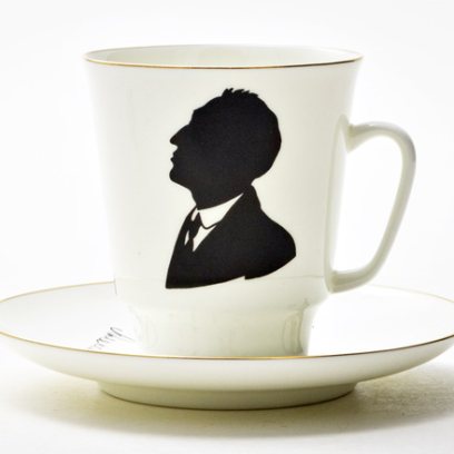 Чашка с блюдцем кофейная «Русские писатели. Блок» 1/2
