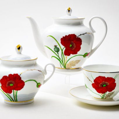 Сервиз чайный Маки 6/14 Весенняя-2