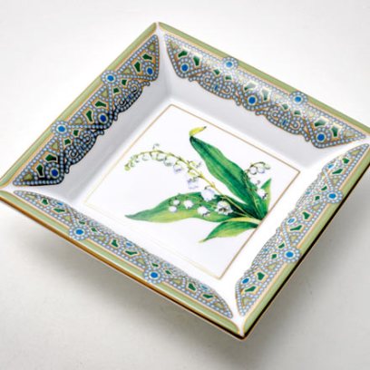 Подставка для мелочи в подарочной коробке «Цветы и ягоды России. Ландыш майский»