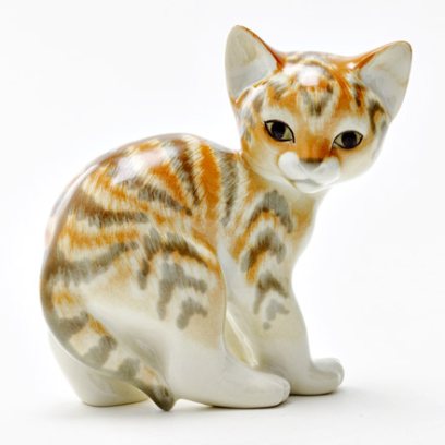 Скульптура Кошка Рыжая