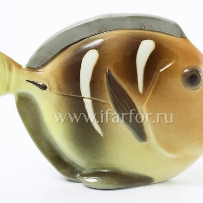 Скульптура Рыба-диск с.р. Желтый