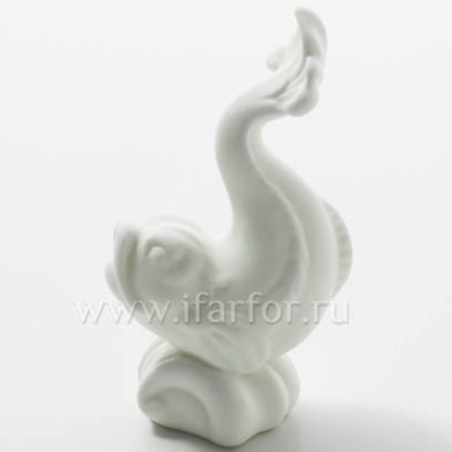 Скульптура Дельфин Белый