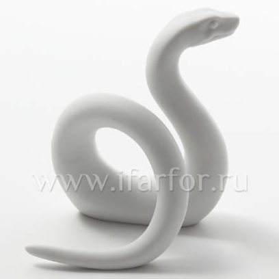 Скульптура Танцующая змея Белый