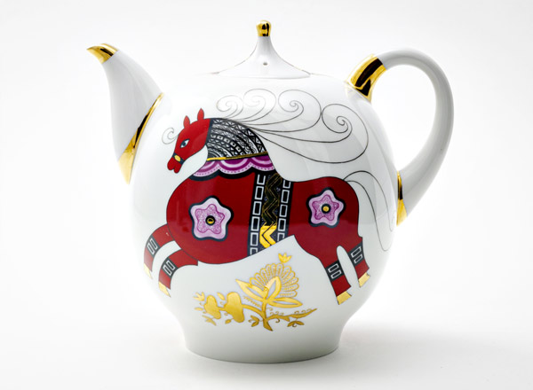 Чайник доливной Красный конь Новгородский