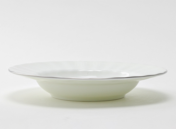 Plate deep Platinum ribbon