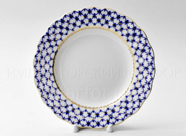 Тарелка мелкая Кобальтовая сетка