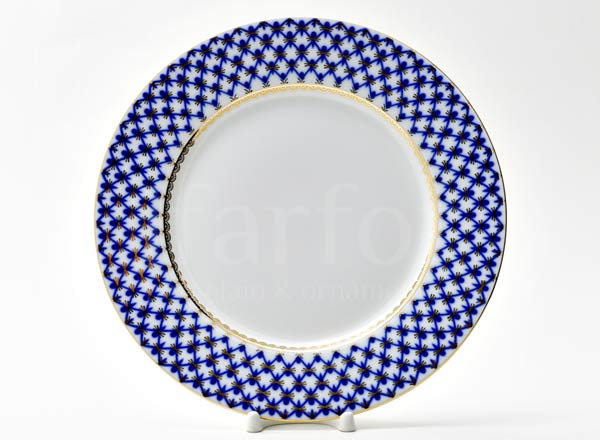 Тарелка мелкая Кобальтовая сетка