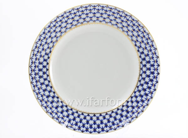 Тарелка мелкая Кобальтовая сетка