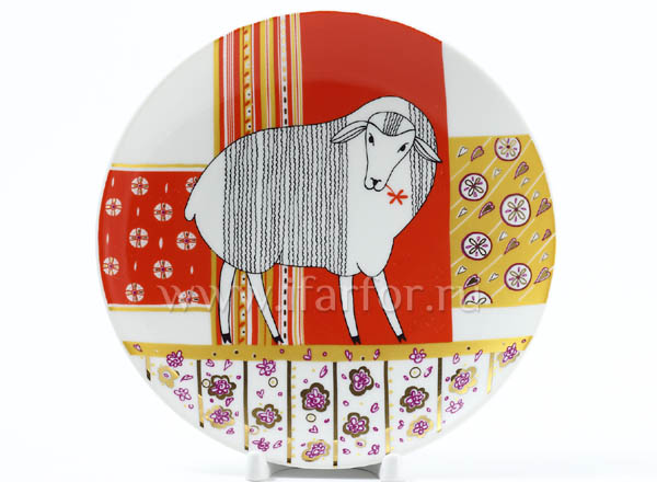 Тарелка декоративная Утро Красное