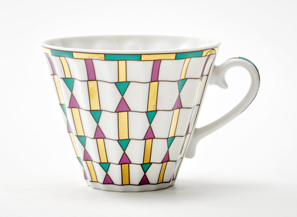 Cup tea Color geometry Radial