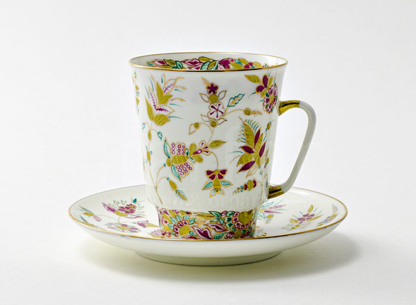 Cup and saucer Coffee Golden branches May