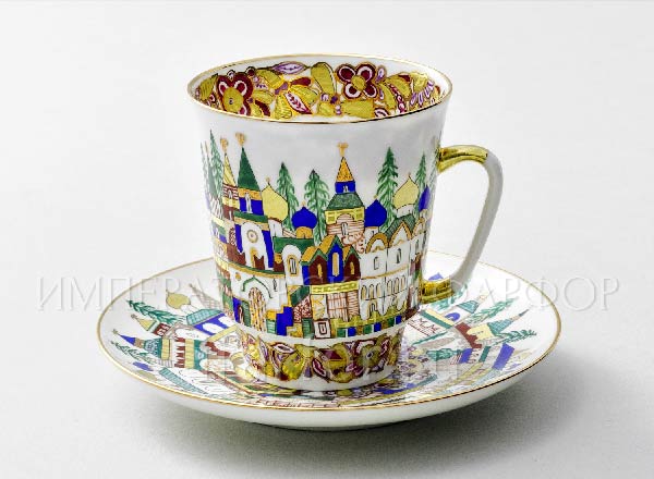 Cup and saucer Coffee Old-time Russia May