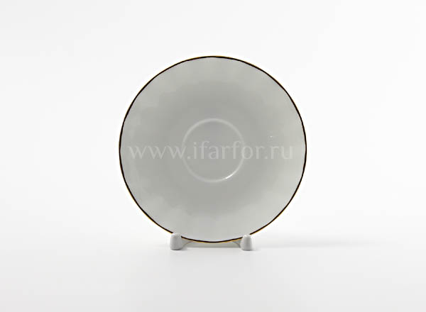 Блюдце чайное Золотая лента Нега