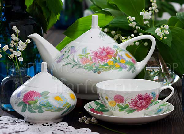 Сервиз чайный Полевые цветы 6/14 Купольная