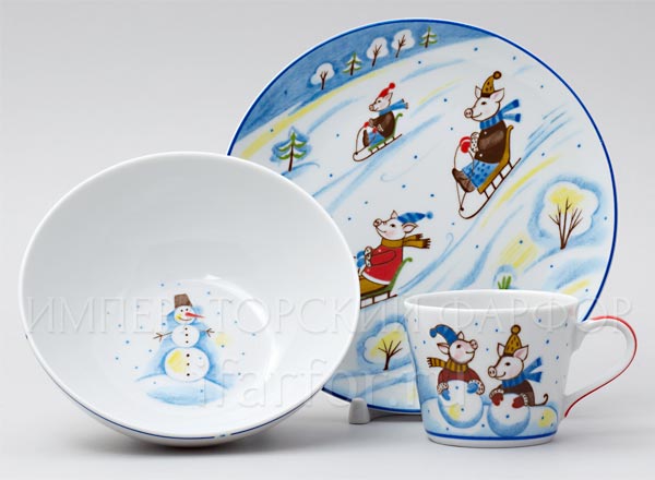 Комплект детский в подарочной коробке Зимняя прогулка Соло