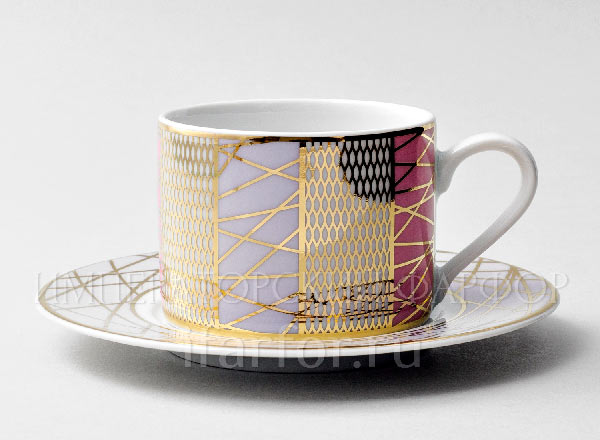 Cup and saucer for tea Frosty fairy tale Solo