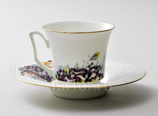 Cup and saucer tea Four seasons of love 1 Julia