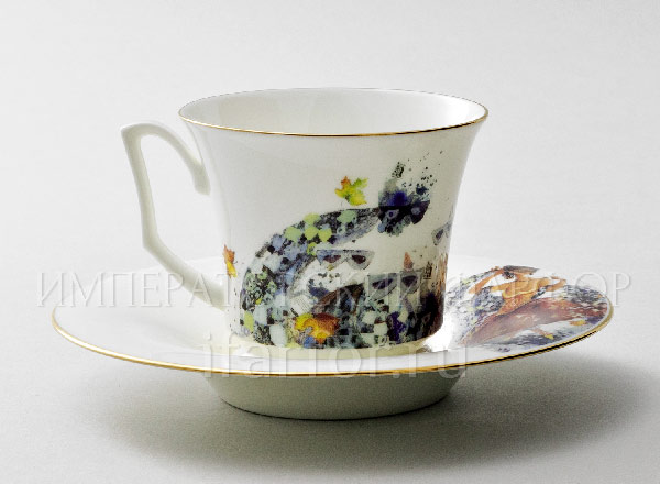 Cup and saucer tea Four seasons of love 4 Julia