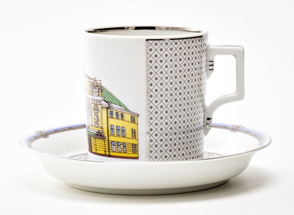Cup and saucer tea Silver City 4 Armorial