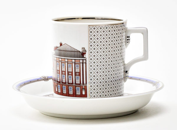 Cup and saucer tea Silver City 5 Armorial