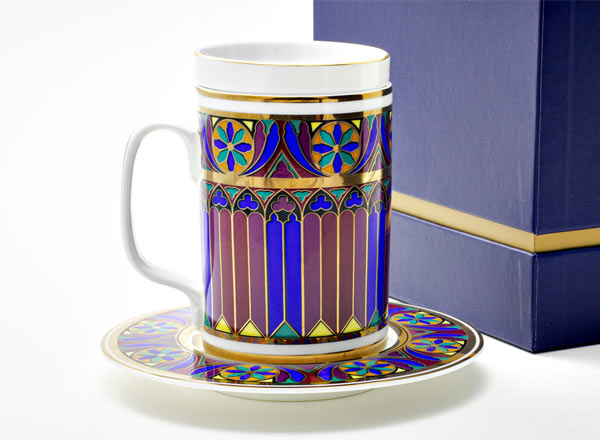 Бокал с блюдцем и крышкой в подарочной коробке Готический 7 Тор