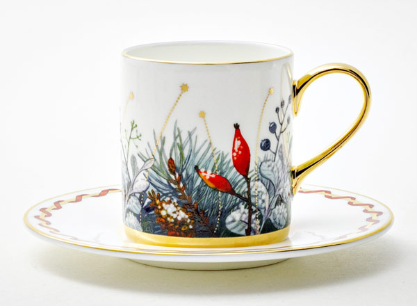 Чашка с блюдцем кофейная Календа Идиллия