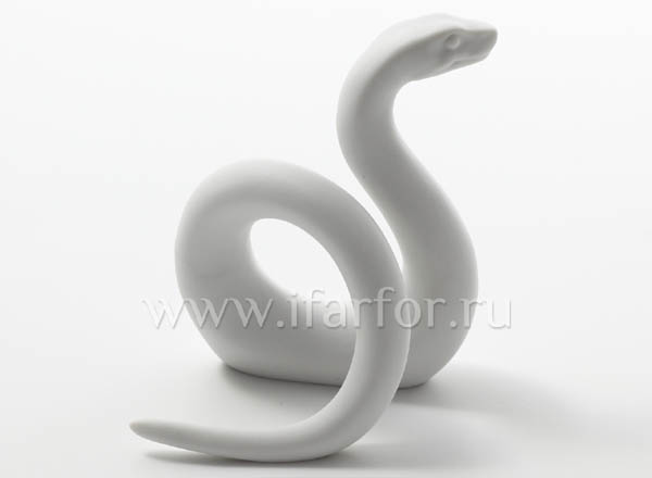 Скульптура Танцующая змея Белый