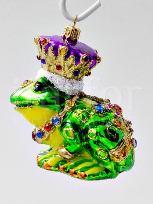 Елочная игрушка Царевна-лягушка 70 x 95 мм.