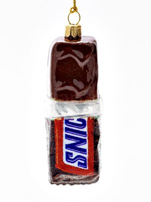 Елочная игрушка Шоколадный батончик Snickers 40 x 115 мм.