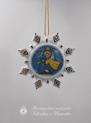 Елочная игрушка Снежинка