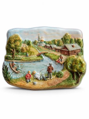 Плакетка настенная Рыбалка 160 x 223 мм.