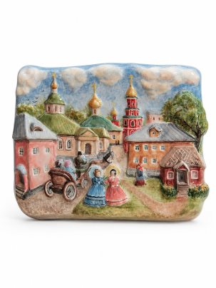 Плакетка настенная Прогулка 100 x 130 мм.