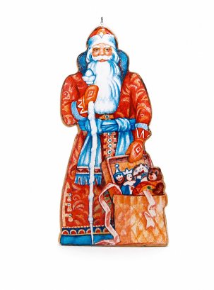 Елочная игрушка Дед Мороз 55 x 110 мм.