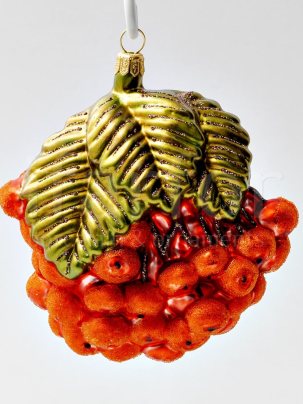 Елочная игрушка Рябина 105 x 130 мм.