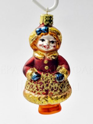 Елочная игрушка Девочка 105 мм.