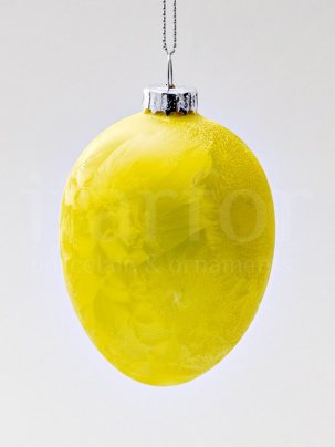 Елочная игрушка Яйцо Золотое 60 x 90 мм.