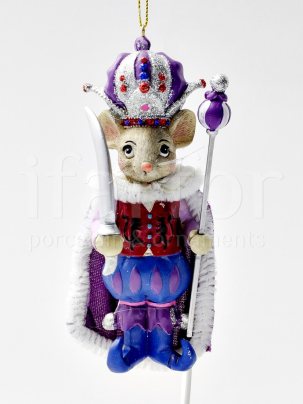 Елочная игрушка Мышиный король 53 x 130 мм.