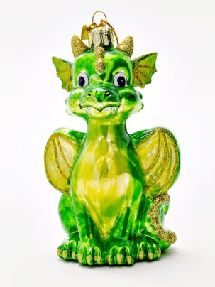 Елочная игрушка Дракончик 75 x 130 мм.