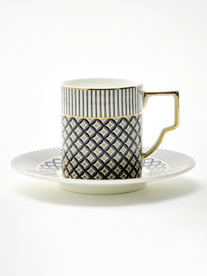 Чашка с блюдцем кофейная Elegant 1/2 Элегия 150 мл.