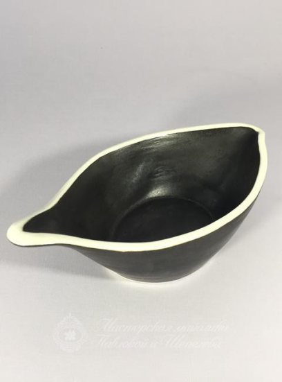 Тарелочка для закусок «Закусочное блюдо Ладья Среднее» Фарфор. 60 x 205 мм.