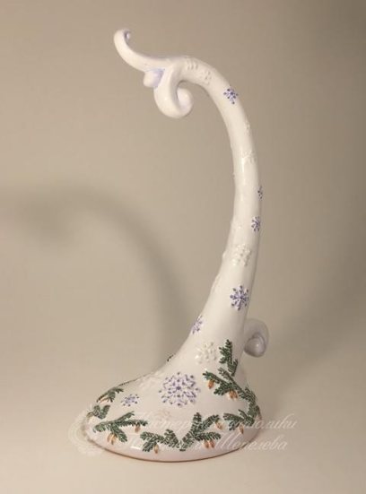 Подставка под елочные игрушки «Новогодняя» Майолика. 185 x 250 мм.